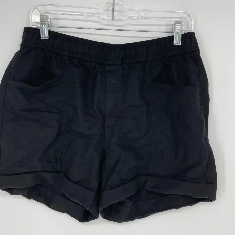 Old Navy High Rise Linen Blend Short Size Medium